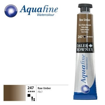 Daler Rowney Aquafine Tüp Sulu Boya 8ml 247 Raw Umber