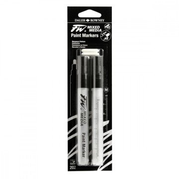 Daler Rowney FW Mix Paint Markers Seti M Yuvarlak Uç 2-4mm 2li