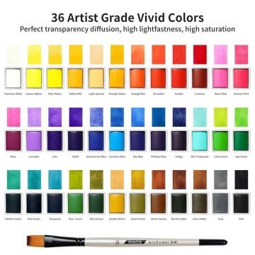 Pagos Sulu Boya Seti 36 Renk Özel Kutulu