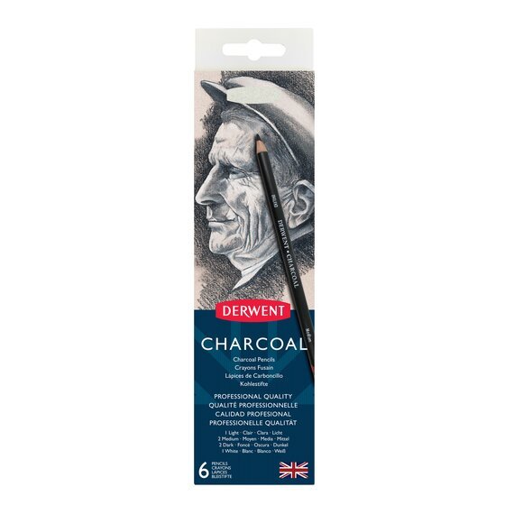 Derwent Charcoal 6lı Teneke Kutu