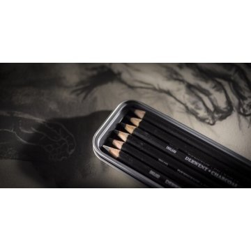 Derwent Charcoal 6lı Teneke Kutu