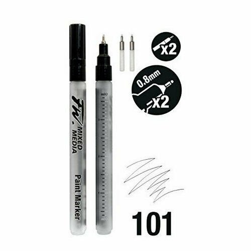 Daler Rowney FW Mix Paint Markers Seti S Fine Uç 0.8mm 2li Set