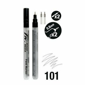Daler Rowney FW Mix Paint Markers Seti S Fine Uç 0.8mm 2li Set