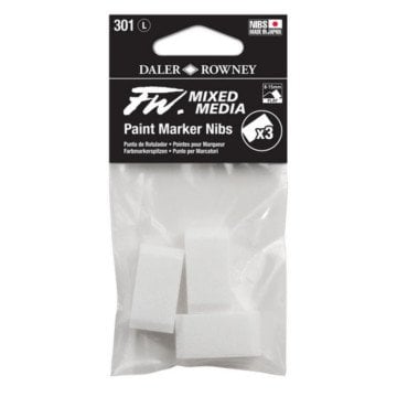 Daler Rowney FW Mix Paint Marker Nibs Yedek Uçlar 301 L Düz Kesik 8-15mm 3lü