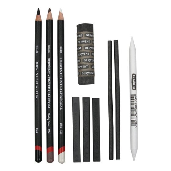Derwent Charcoal Set 10 lu Füzen Seti