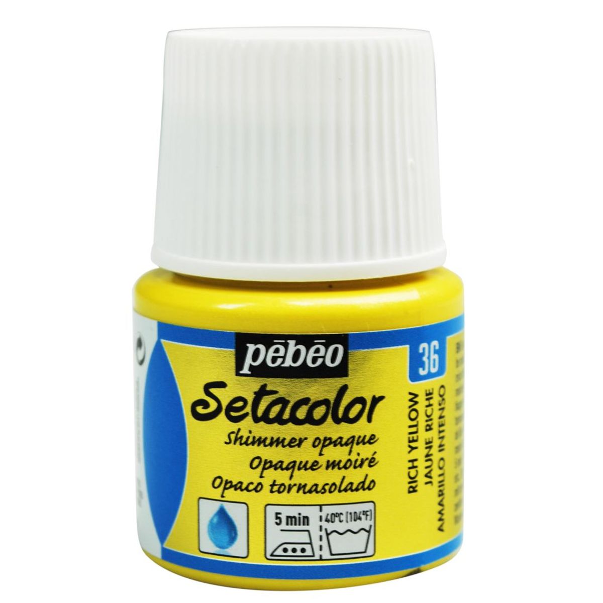 Pebeo Setacolor Opak Kumaş Boyası 45ml 36 Shimmer Rich Yellow