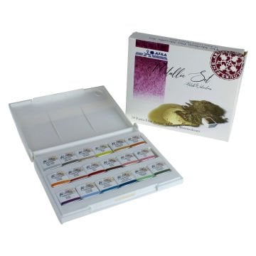 Afra Artists Water Colours Sulu Boya Tablet Seti 18li Metalik