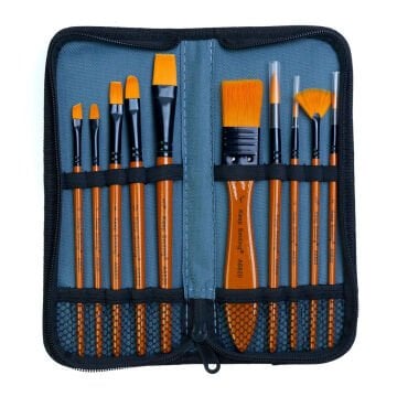 Keep Smiling Çantalı Fırça Seti 10lu