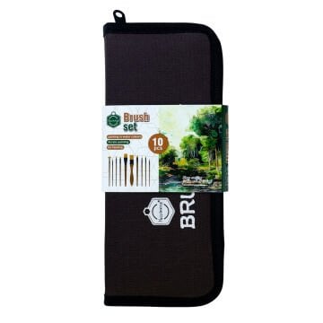 Keep Smiling Çantalı Fırça Seti 10lu