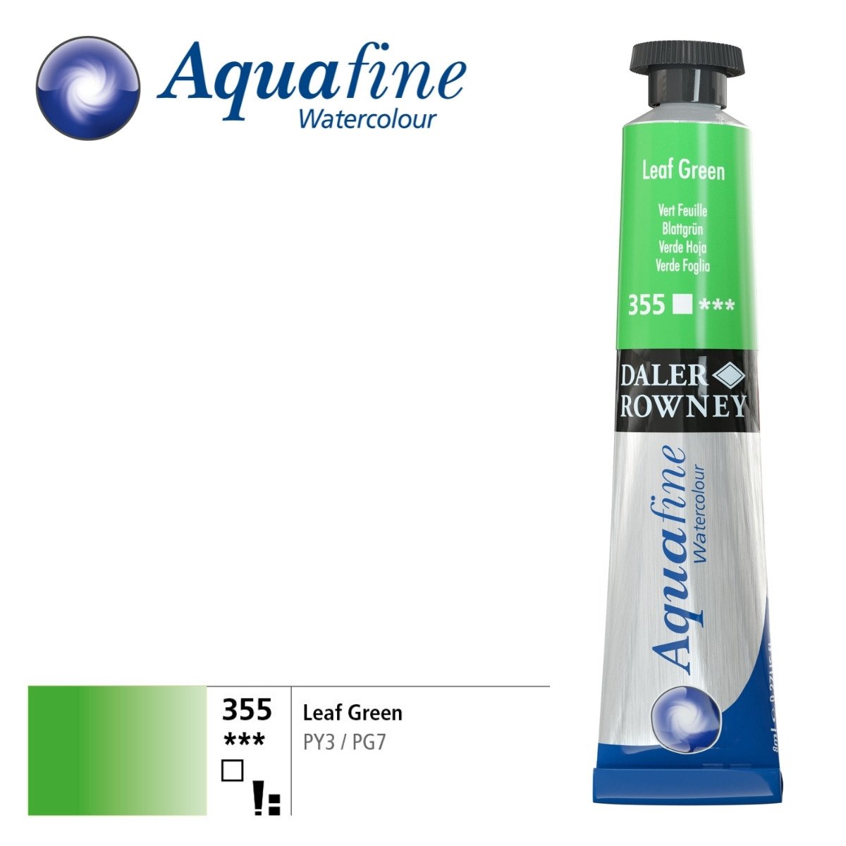Daler Rowney Aquafine Tüp Sulu Boya 8ml 355 Leaf Green