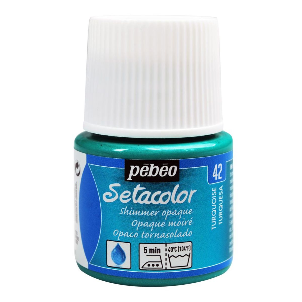 Pebeo Setacolor Opak Kumaş Boyası 45ml 42 Shimmer Turquoise
