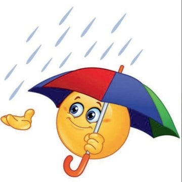 Sayılarla Boyama Seti - Numaralı Tuval Boyama 40x50cm - Şemsiyeli Emoji