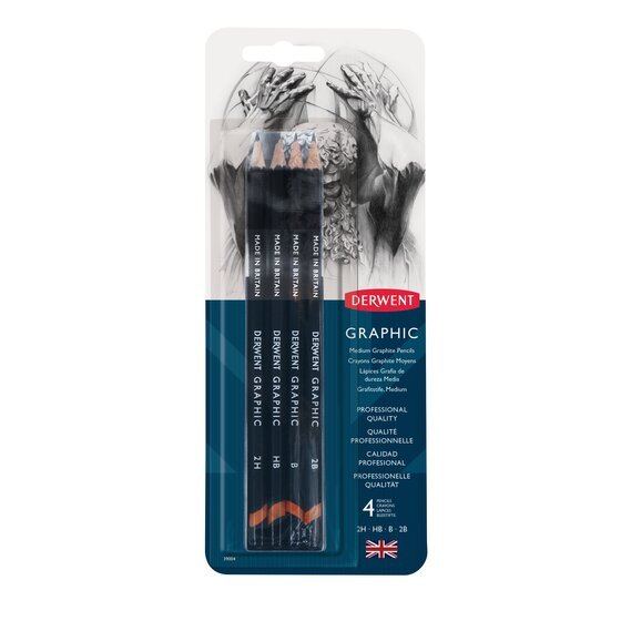 Graphic Pencil Medium 4 lü Blister