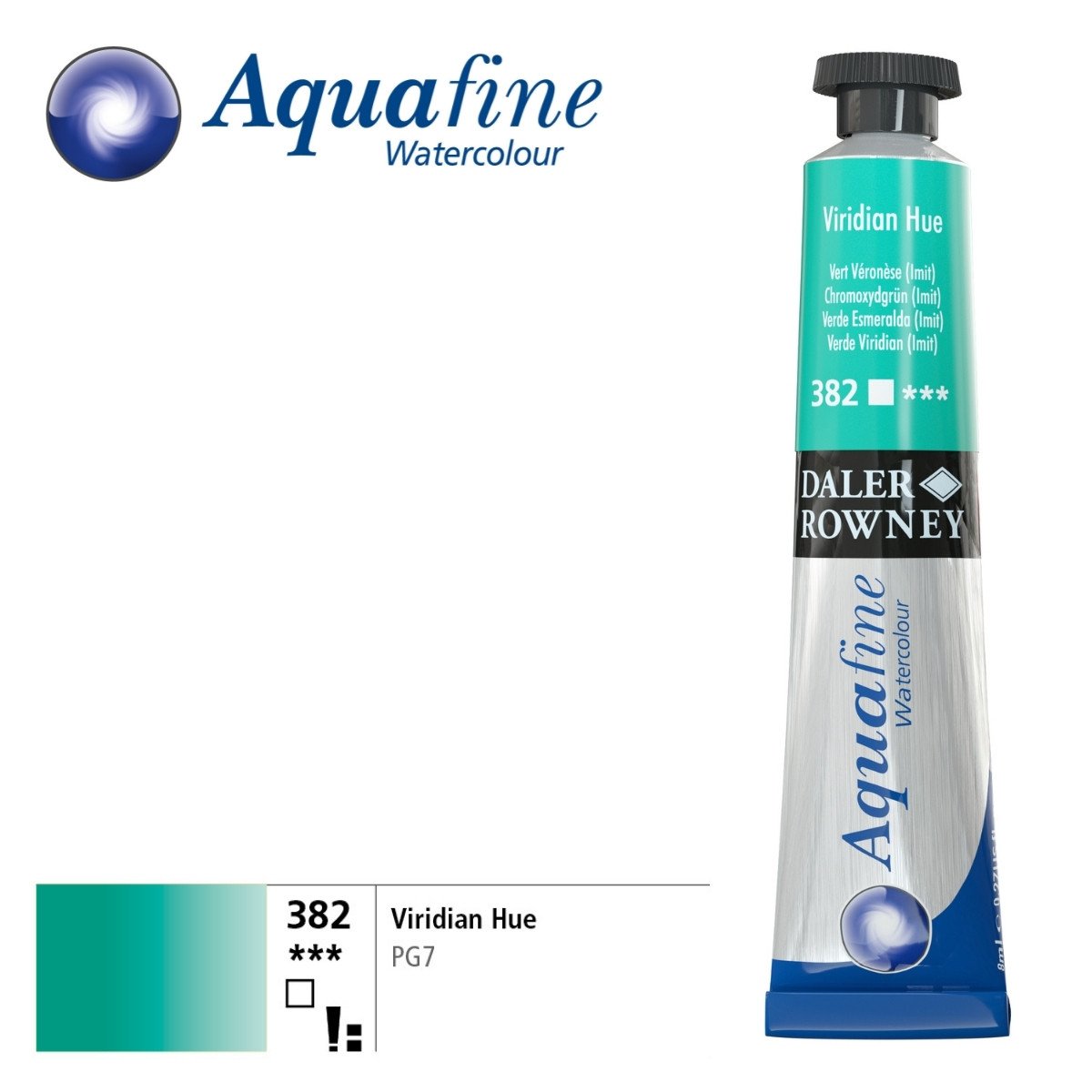Daler Rowney Aquafine Tüp Sulu Boya 8ml 382 Viridian