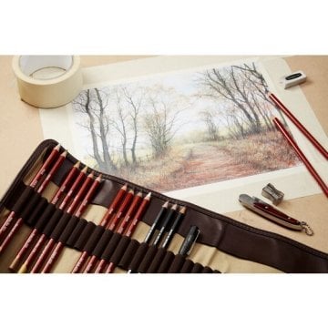 Derwent Drawing Kuru Boya Kalem Seti 6lı Metal Kutu