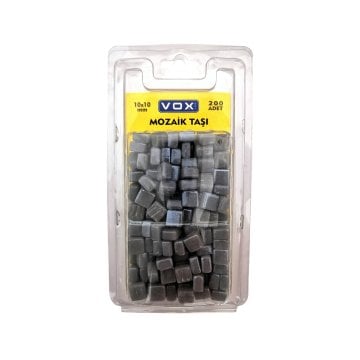 Vox Mozaik Taşı 10x10mm 02 Açık Gri 200lü