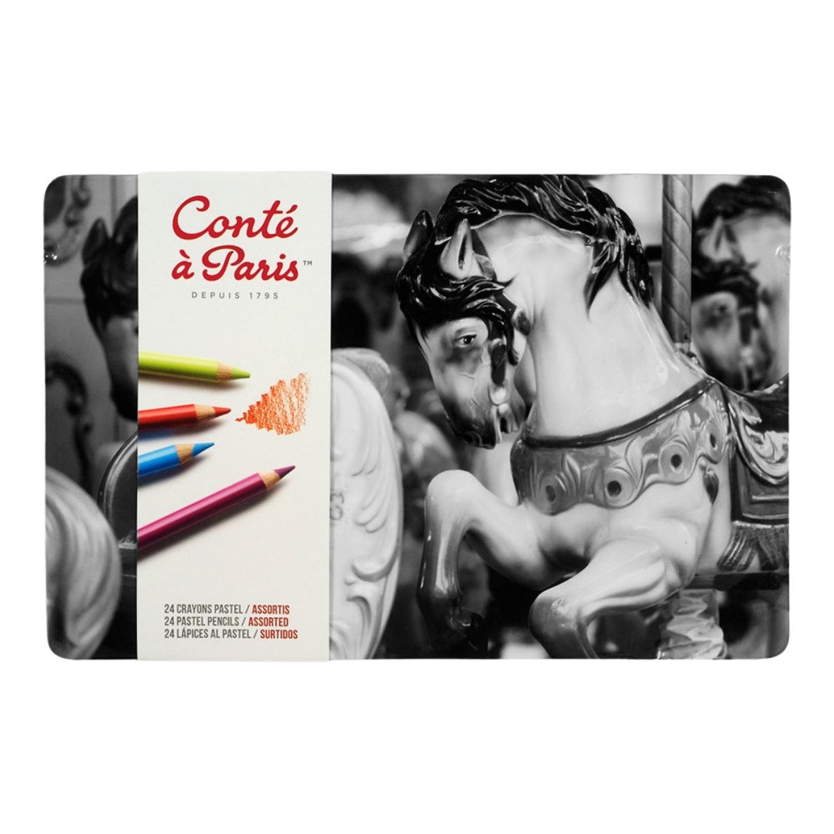 Conté a Paris Pastel Kalem Seti Metal Kutu 24lü