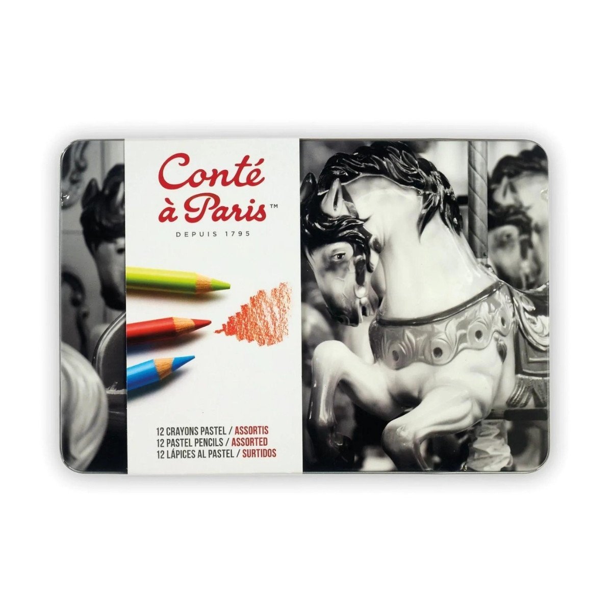 Conté à Paris Pastel Kalem Seti Metal Kutu 12li