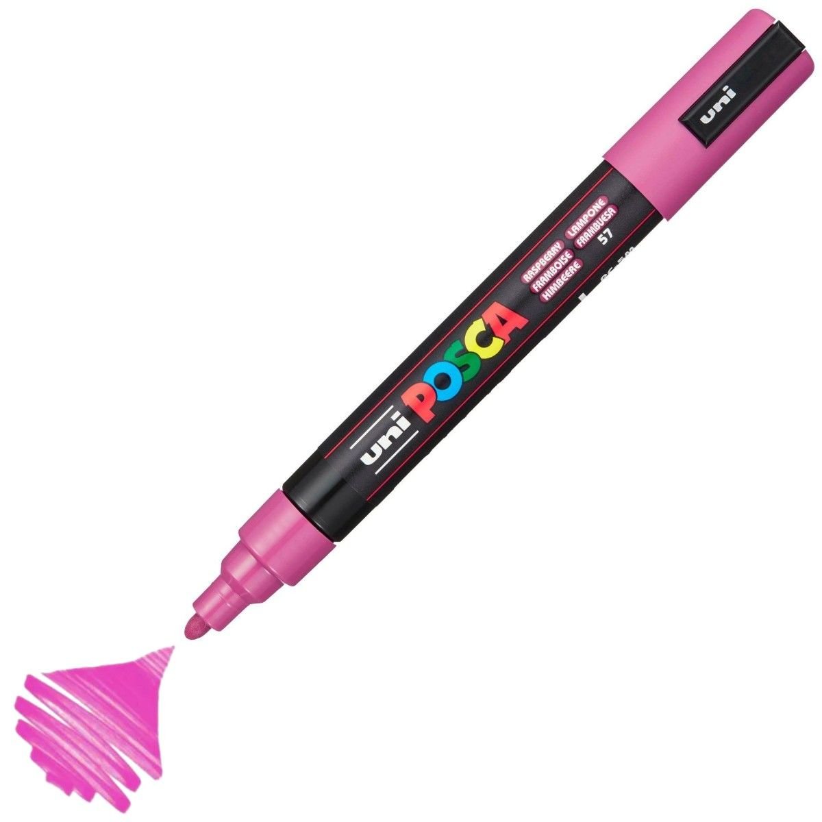 Uni Posca Su Bazlı Marker PC-5M 1.8-2.5mm 57 Raspberry