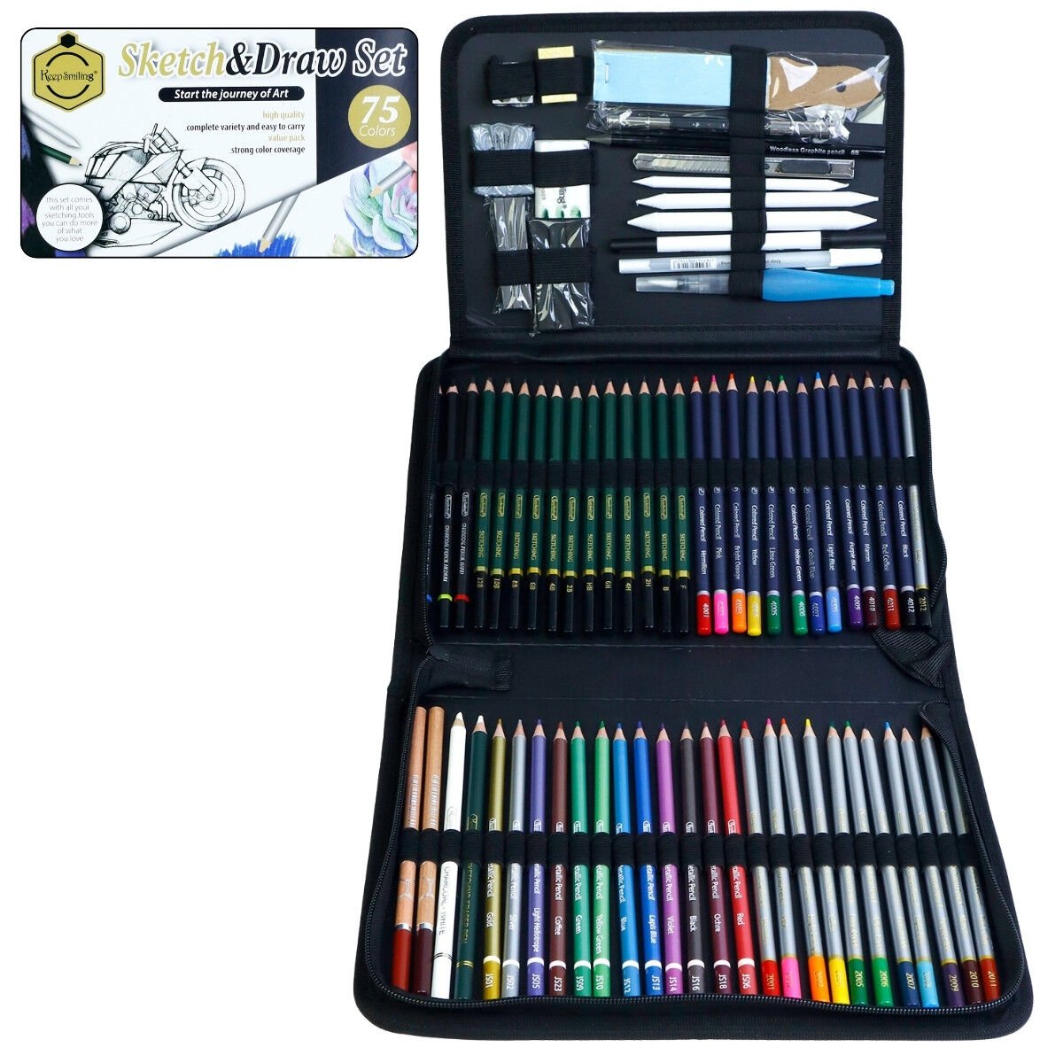 Keep Smiling Eskiz Seti 75 Parça - 2.970,00 TL | Hakikat Kırtasiye