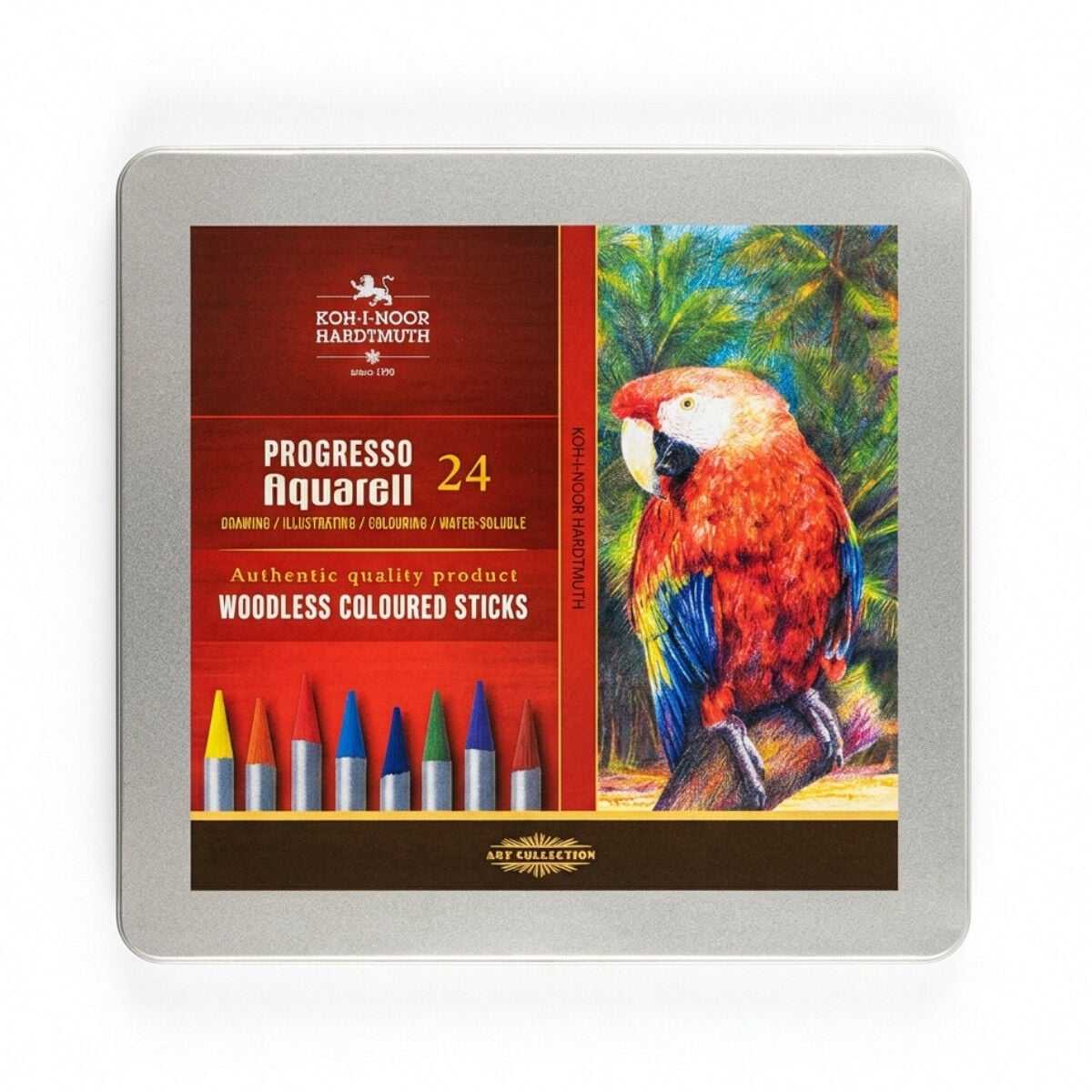 Koh-i Noor Progresso Aquarell Woodless Sulu Boya Kalem Seti 24lü