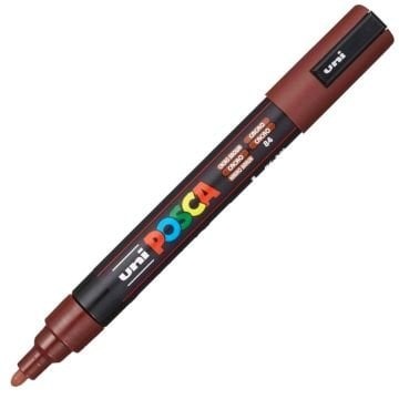 Uni Posca Su Bazlı Marker PC-5M 1.8-2.5mm 84 Cacao Brown