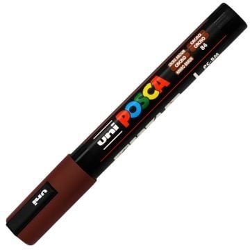 Uni Posca Su Bazlı Marker PC-5M 1.8-2.5mm 84 Cacao Brown