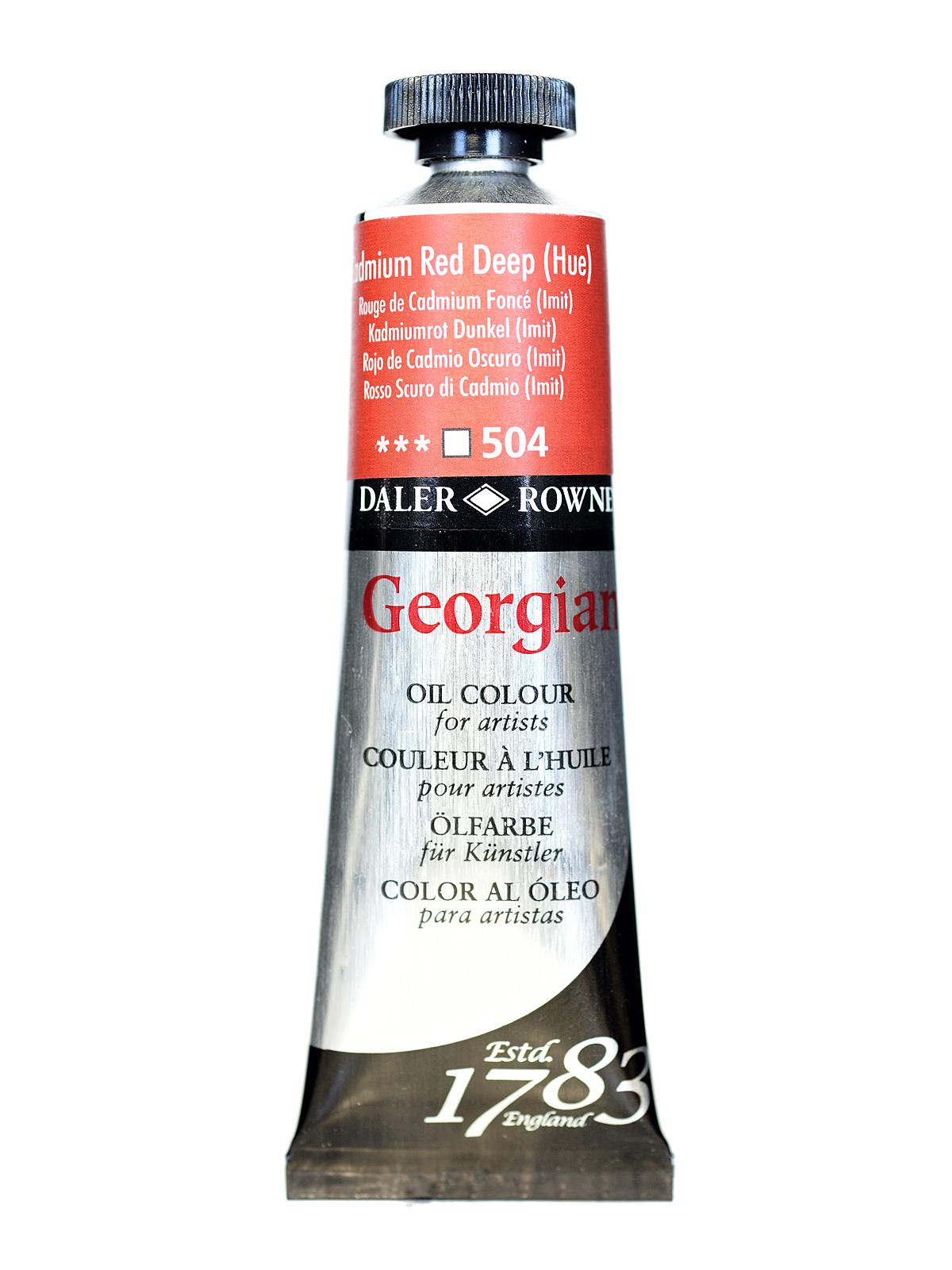 Daler Rowney Georgian Yağlı Boya 38ml 504 Cadmium Red Deep Hue