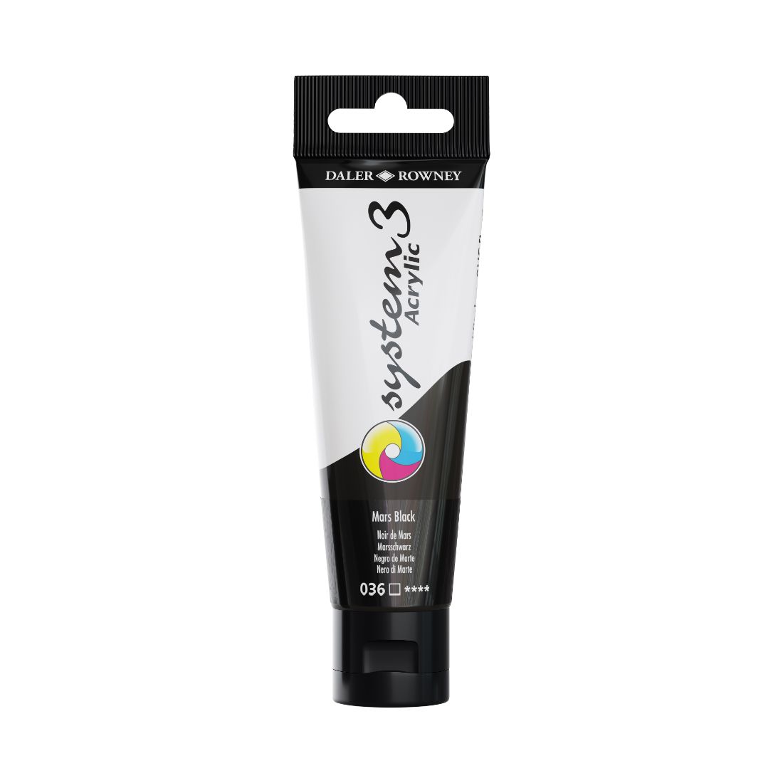 Daler Rowney System 3 Akrilik Boya 150ml 036 Mars Black
