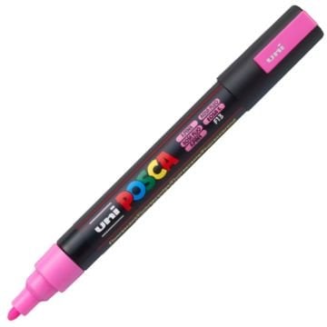 Uni Posca Su Bazlı Marker PC-5M 1.8-2.5mm F13 Fluorescent Pink