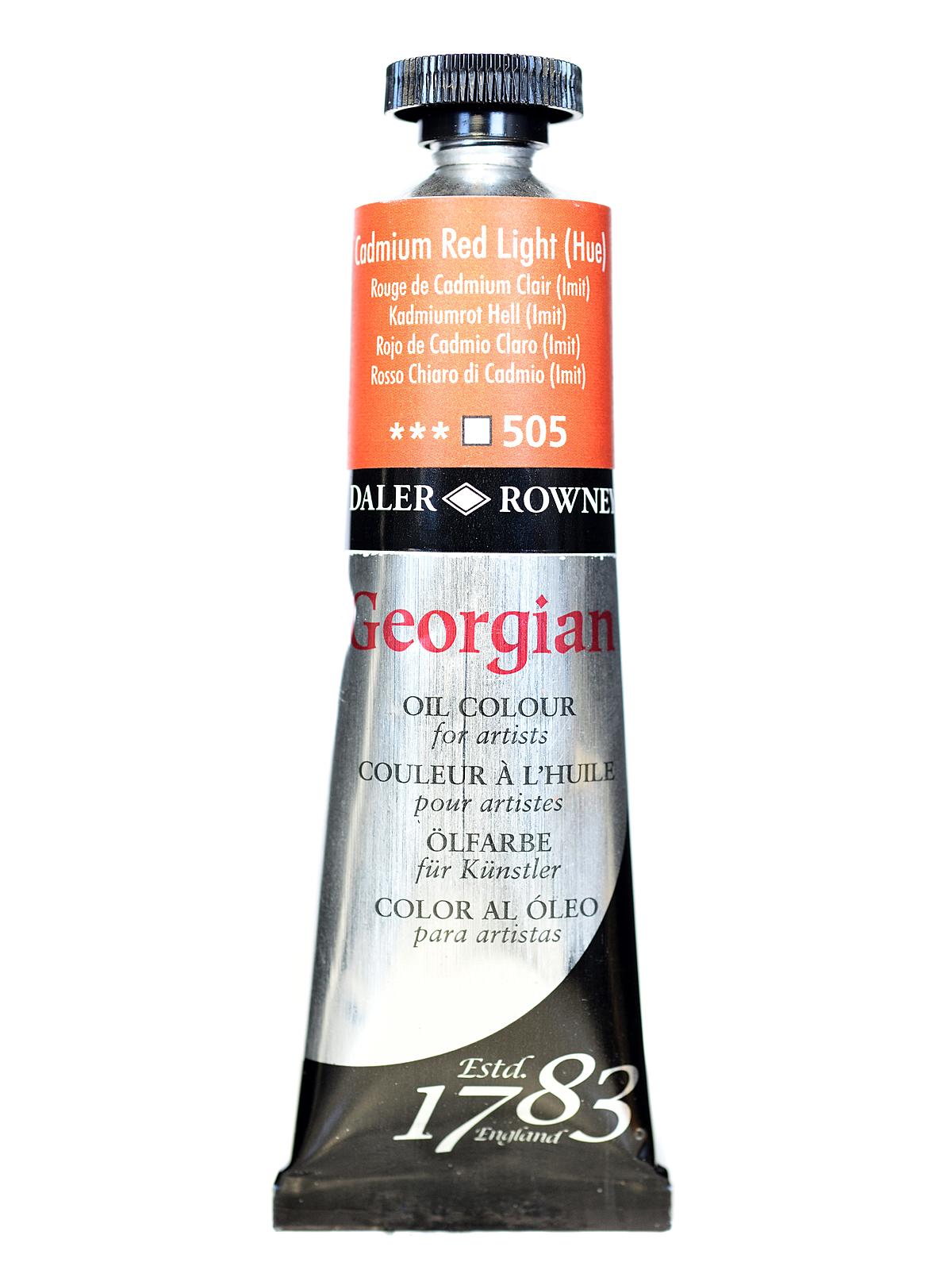 Daler Rowney Georgian Yağlı Boya 38ml 505 Cadmium Red Light Hue