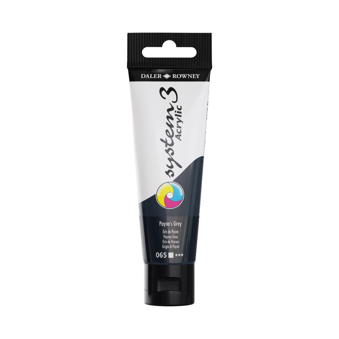 Daler Rowney System 3 Akrilik Boya 150ml 065 Paynes Grey