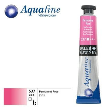 Daler Rowney Aquafine Tüp Sulu Boya 8ml 537 Permanent Rose