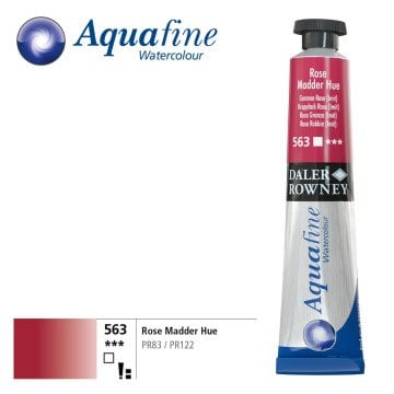 Daler Rowney Aquafine Tüp Sulu Boya 8ml 563 Rose Madder Hue
