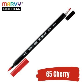 Marvy Artist Brush Pen 1800 Çift Taraflı Firça Uçlu Kalem 65 Cherry