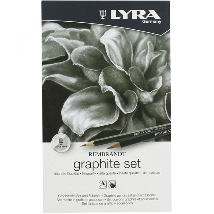 Lyra Rembrandt Graphite Eskiz Çizim Seti Metal Kutu 11 Parça