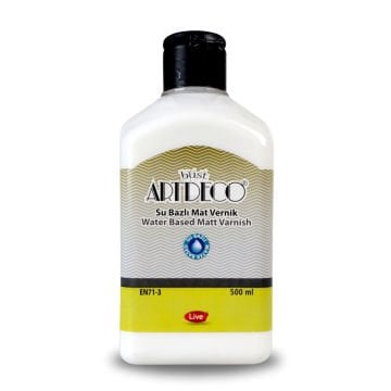 Artdeco Su Bazlı Vernik 500ml Mat