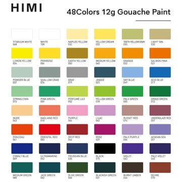 Himi Twin Cup Guaj Boya Seti 48 Renk