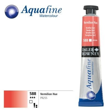 Daler Rowney Aquafine Tüp Sulu Boya 8ml 588 Vermilion Hue