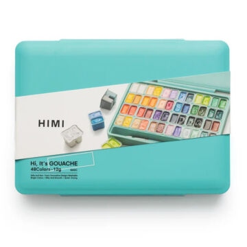 Himi Twin Cup Guaj Boya Seti 48 Renk + 3 Fırça