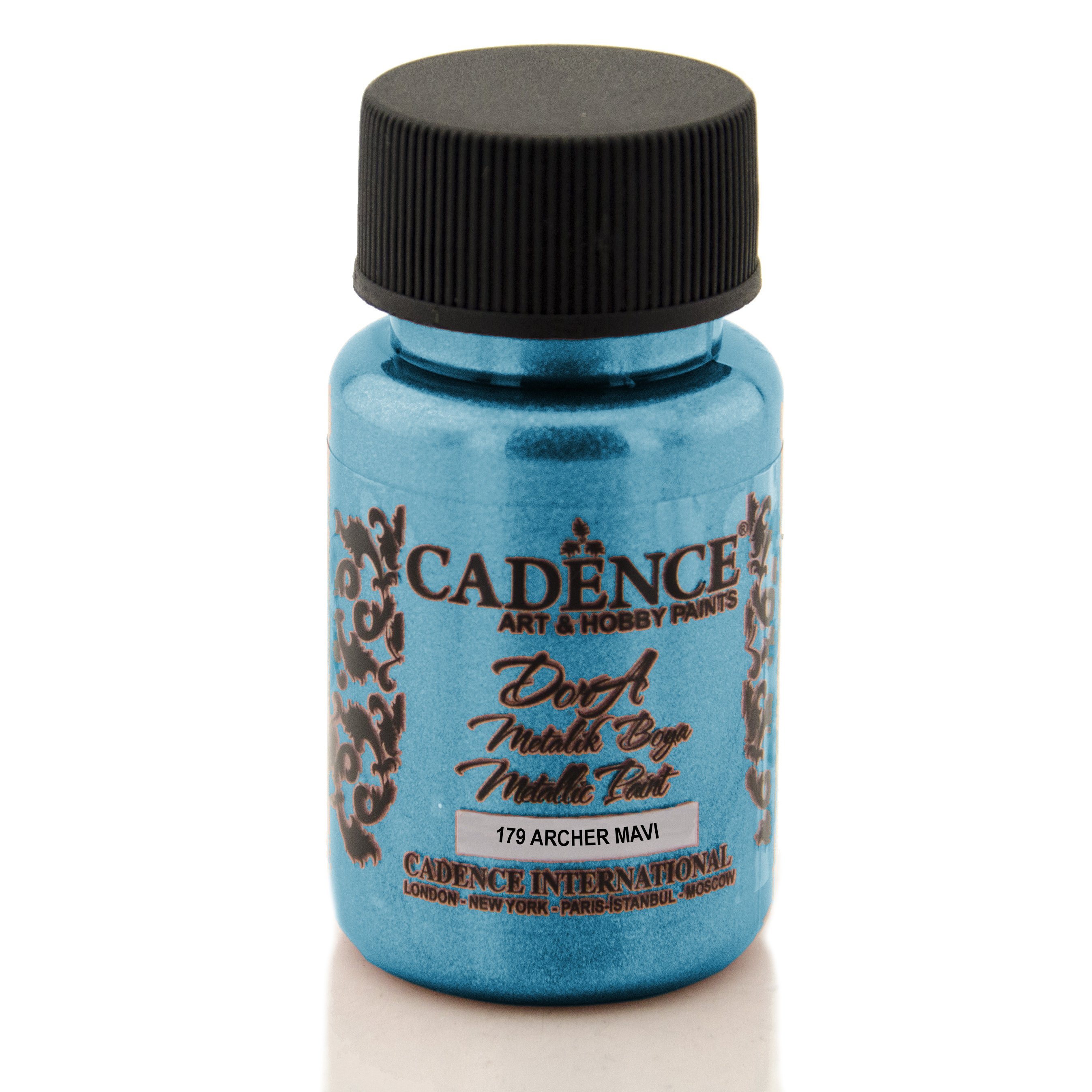 Cadence Dora Metalik Boya 50ml 179 Archer Mavı