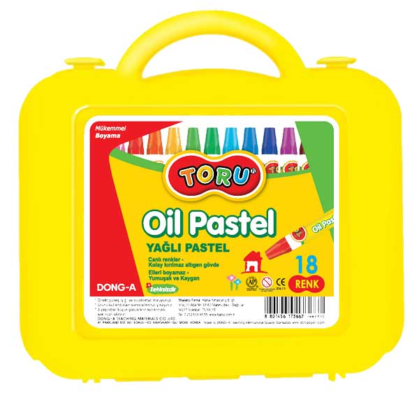 Dong-A Toru 18 Renk Pastel Boya Plastik Çanta