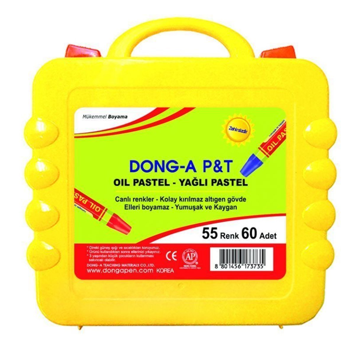 Dong-A Toru 55 Renk 60lı Pastel Boya Plastik Çanta