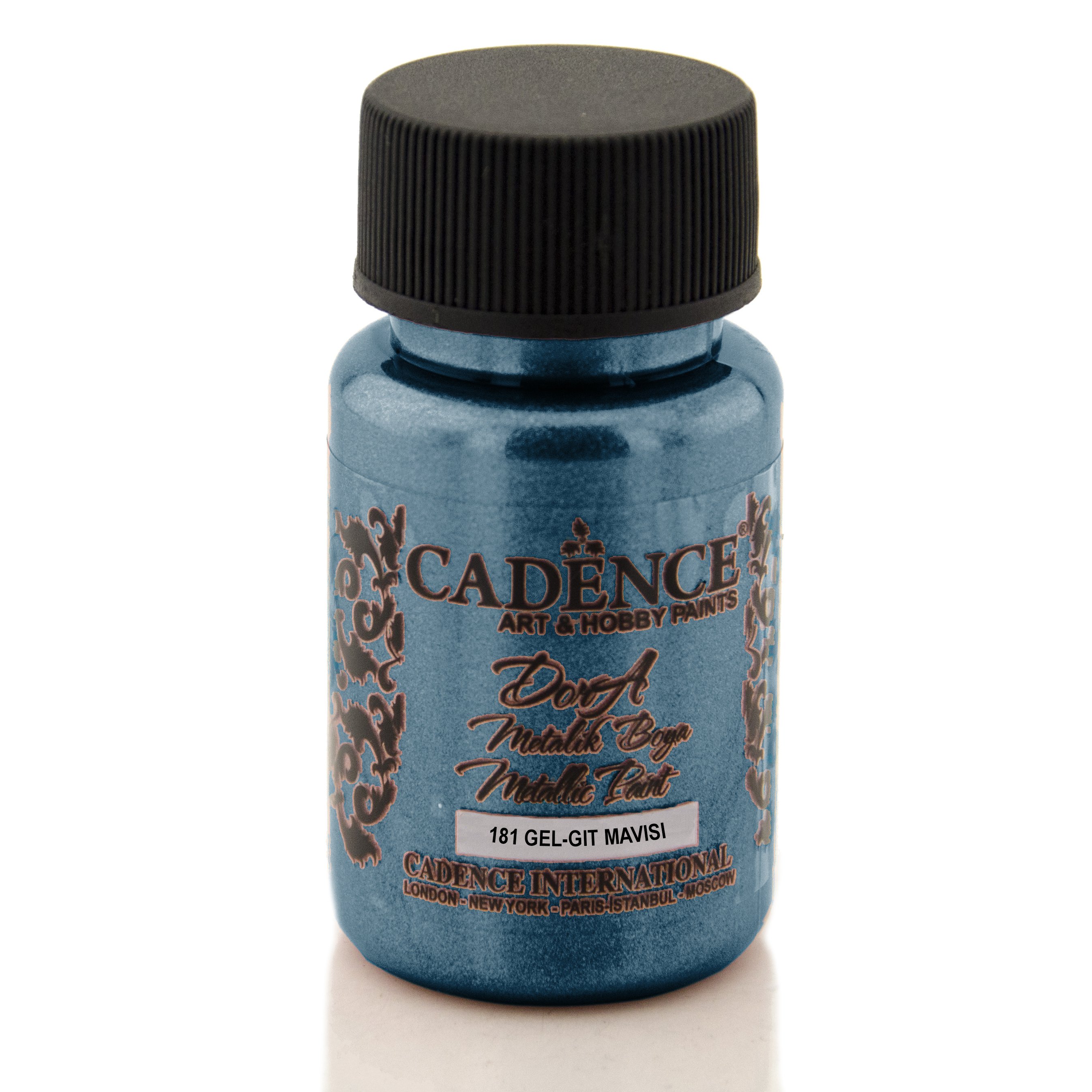 Cadence Dora Metalik Boya 50ml 181 Gel-Gıt Mavısı