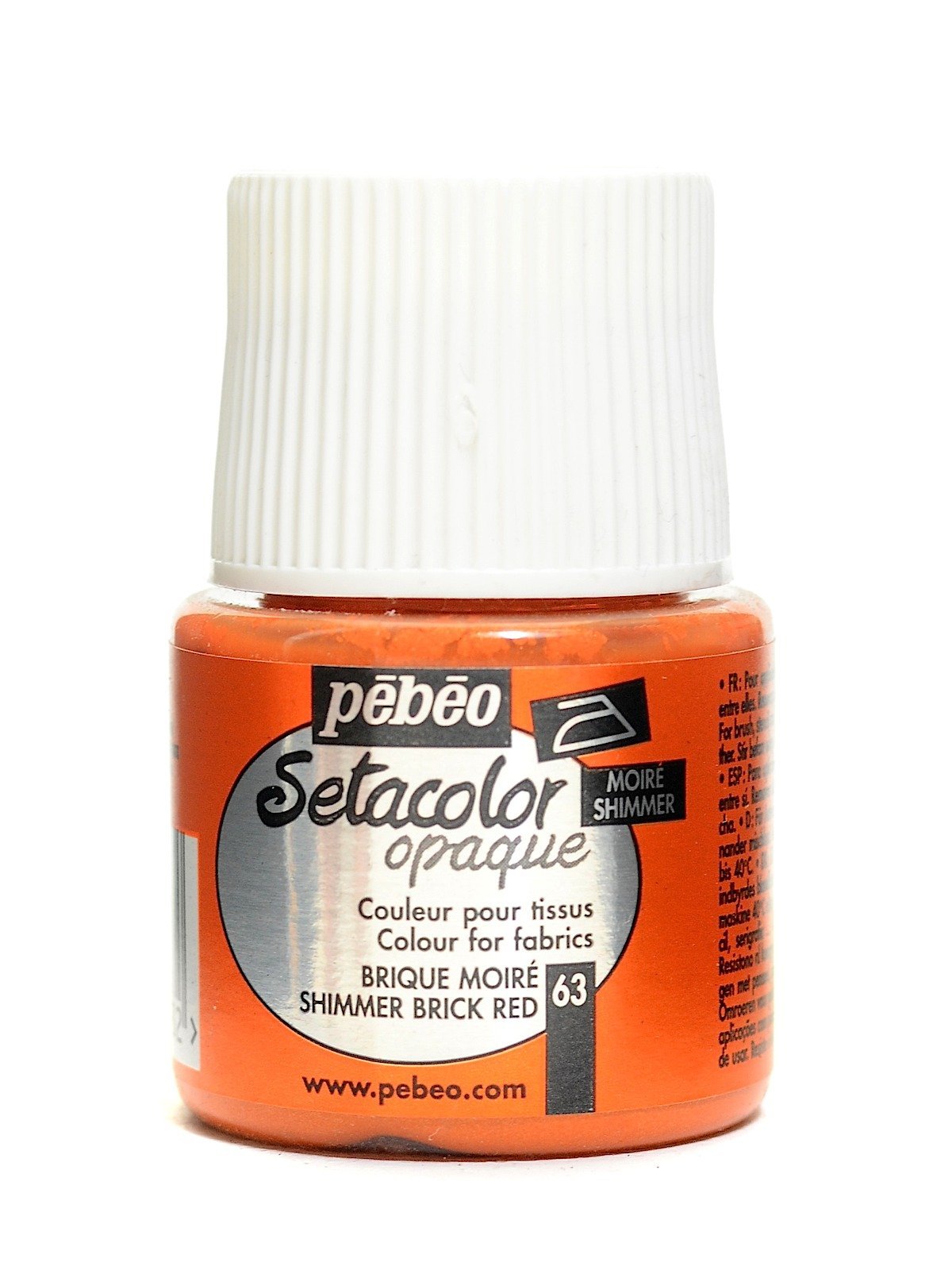 Pebeo Setacolor Opak Kumaş Boyası 45ml 63 Shimmer Brick Red