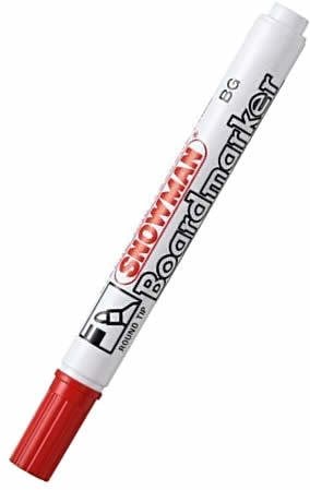 Snowman Beyaz Tahta Kalemi Doldurulabilir Kırmızı Bg-12