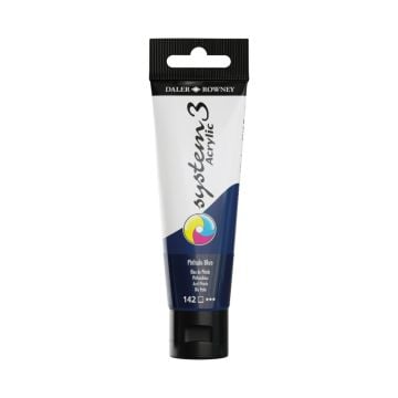Daler Rowney System 3 Akrilik Boya 150ml 142 Phthalo Blue
