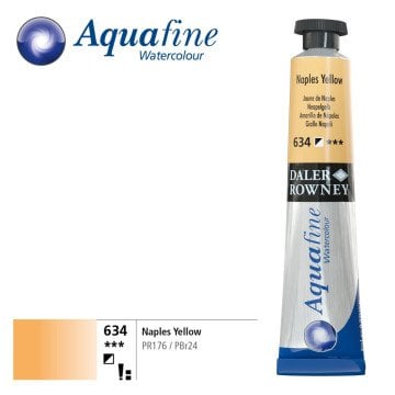 Daler Rowney Aquafine Tüp Sulu Boya 8ml 634 Naples Yellow