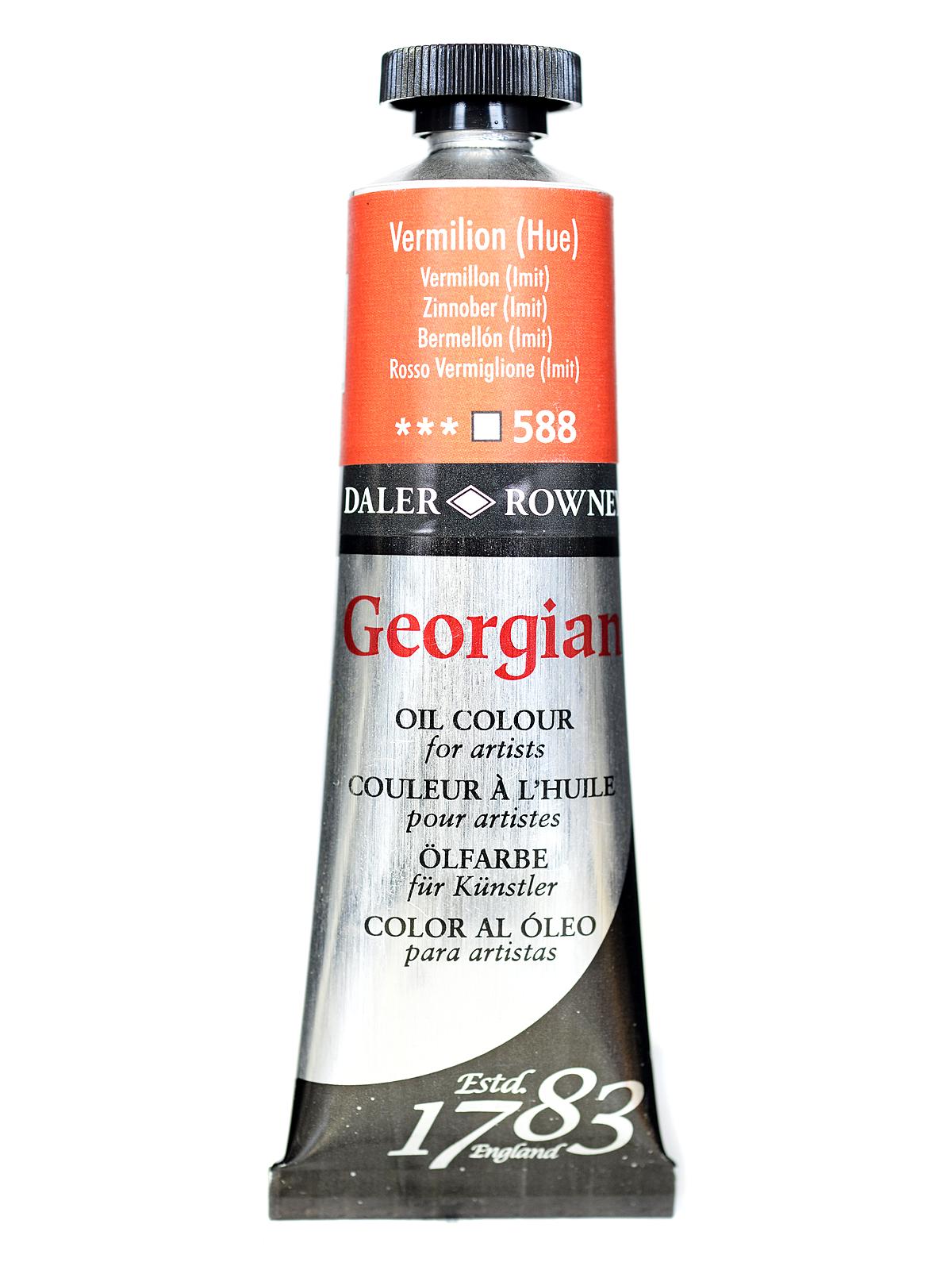 Daler Rowney Georgian Yağlı Boya 38ml 588 Vermilion Hue