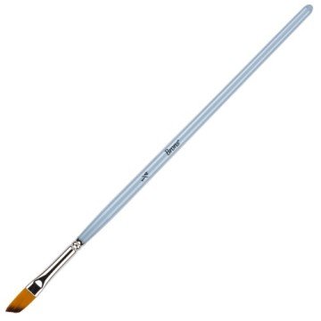 Brons Yağlı Boya ve Akrilik Fırçası Sentetik Kıl Kısa Sap Yan Kesik Seri 725 No 1/4